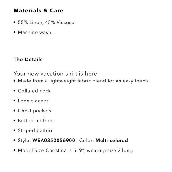 American Eagle Women's multi-colored striped cropped button up shirt - Picture 9 of 9